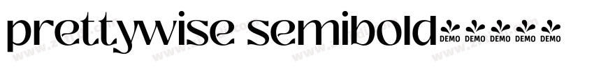 prettywise semibold字字体转换